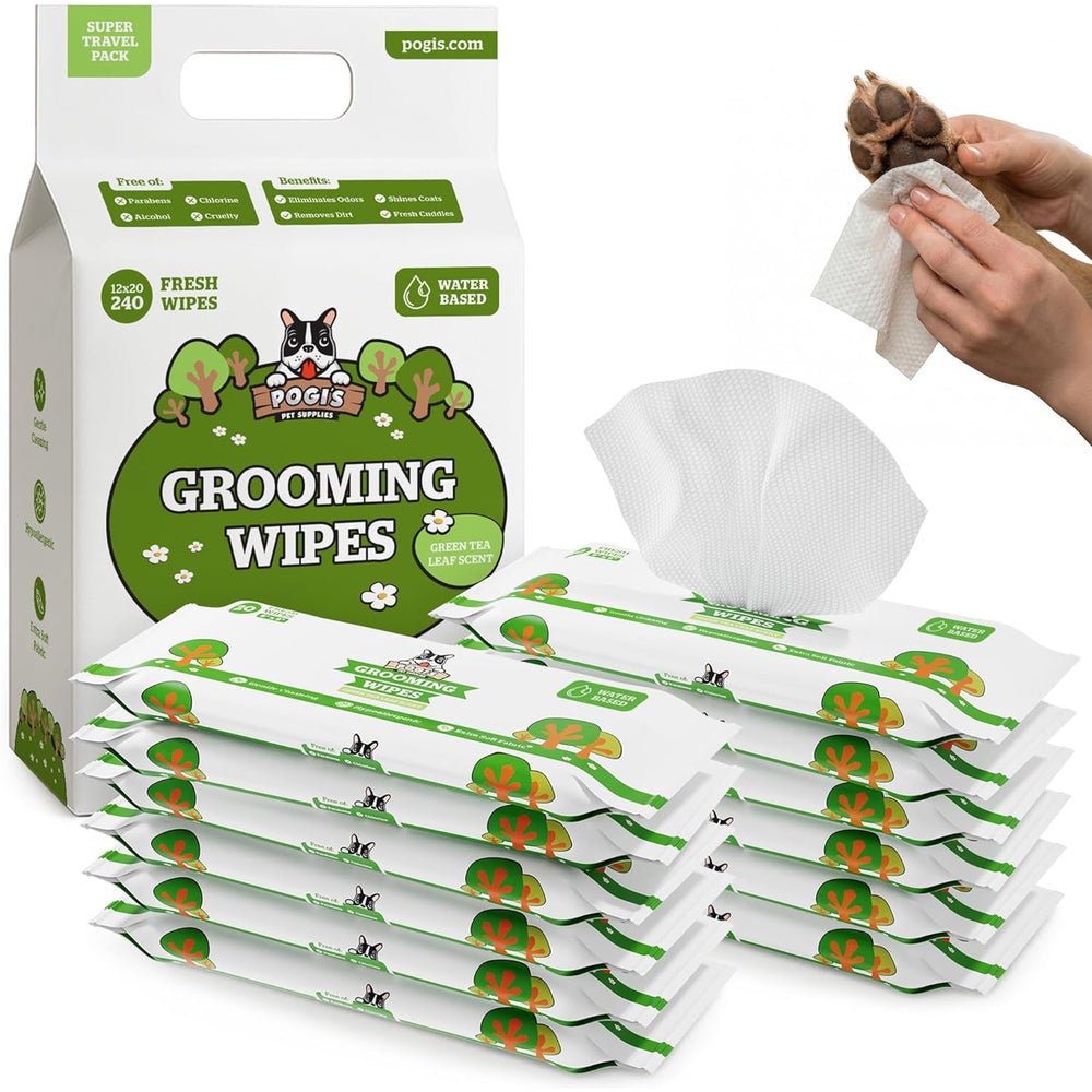 Pogi’S Dog Wipes – Hypoallergenic Pet Wipes for Paws, Body & Butt – Cleaning & Hydrating, Fragrance Free, 400 Count