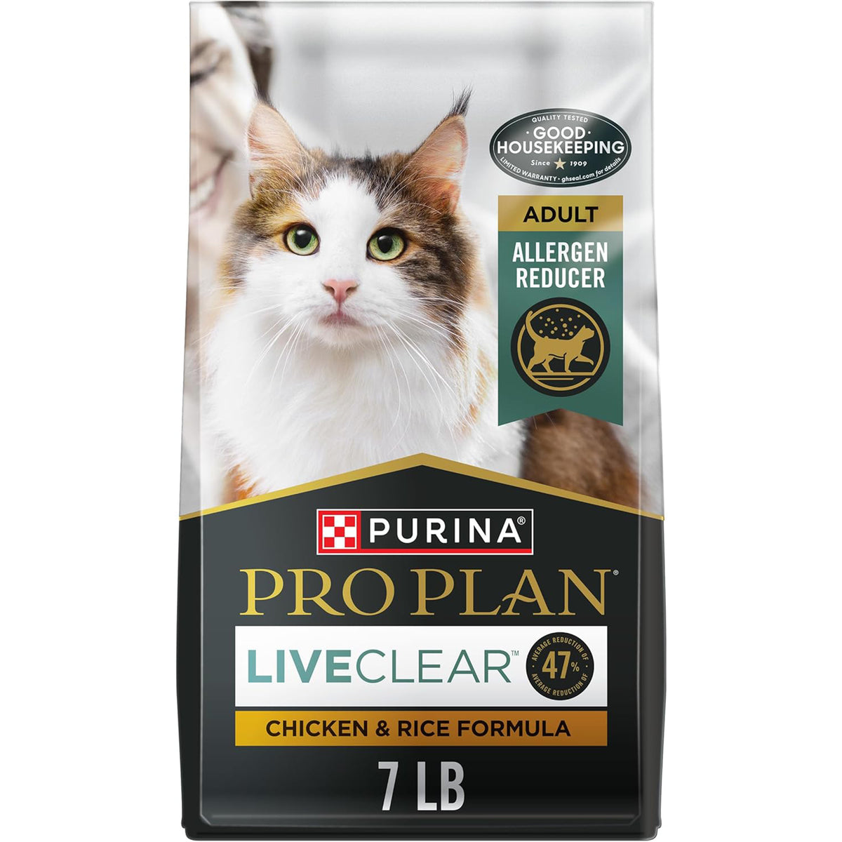 Purina Pro Plan Allergen Reducing, High Protein Cat Food, LIVECLEAR Chicken and Rice Formula