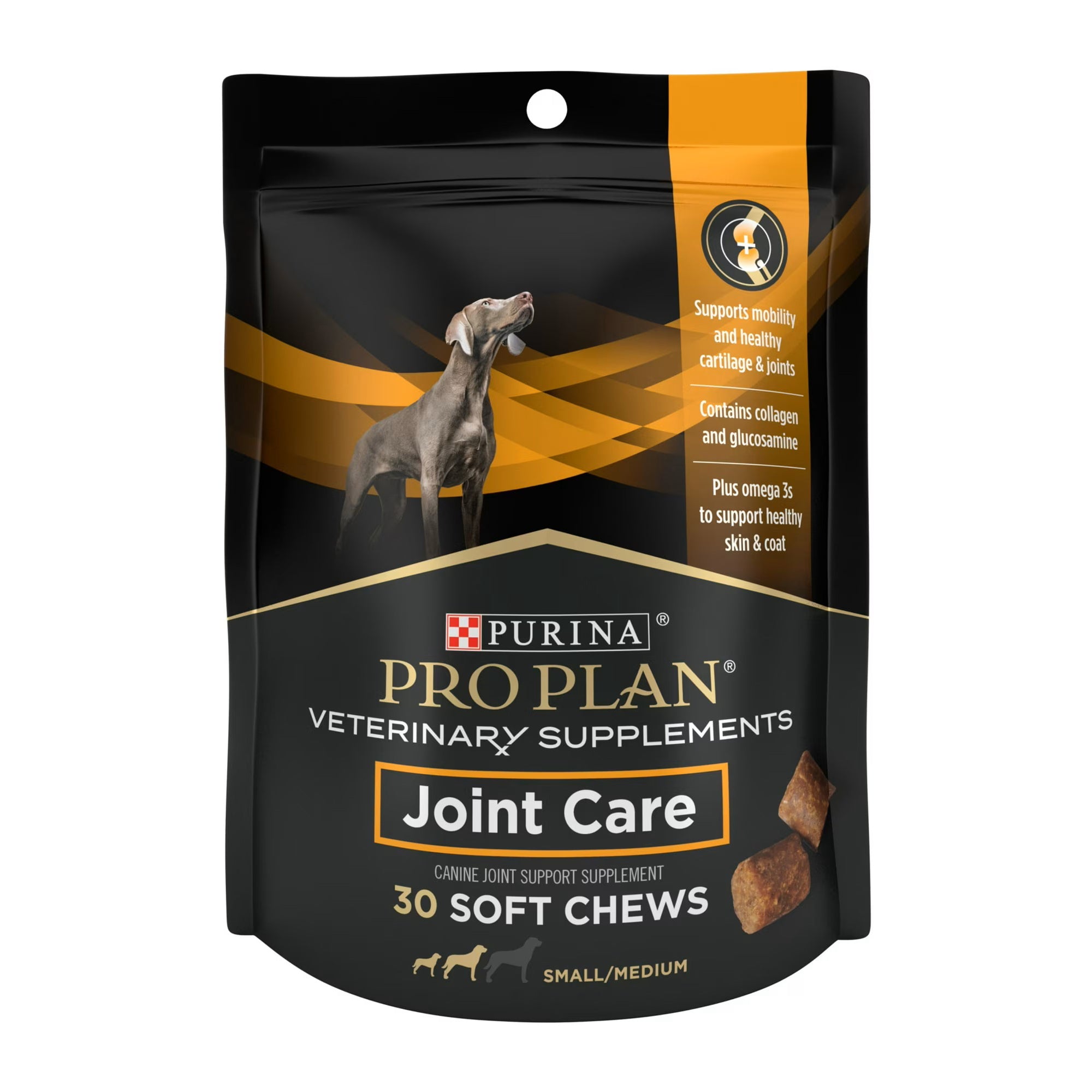 Purina Pro Plan Veterinary Supplements Joint Care Mobility Canine Joint Supplement Hip and Joint Small Breed Dog Chews, 2.65 oz.