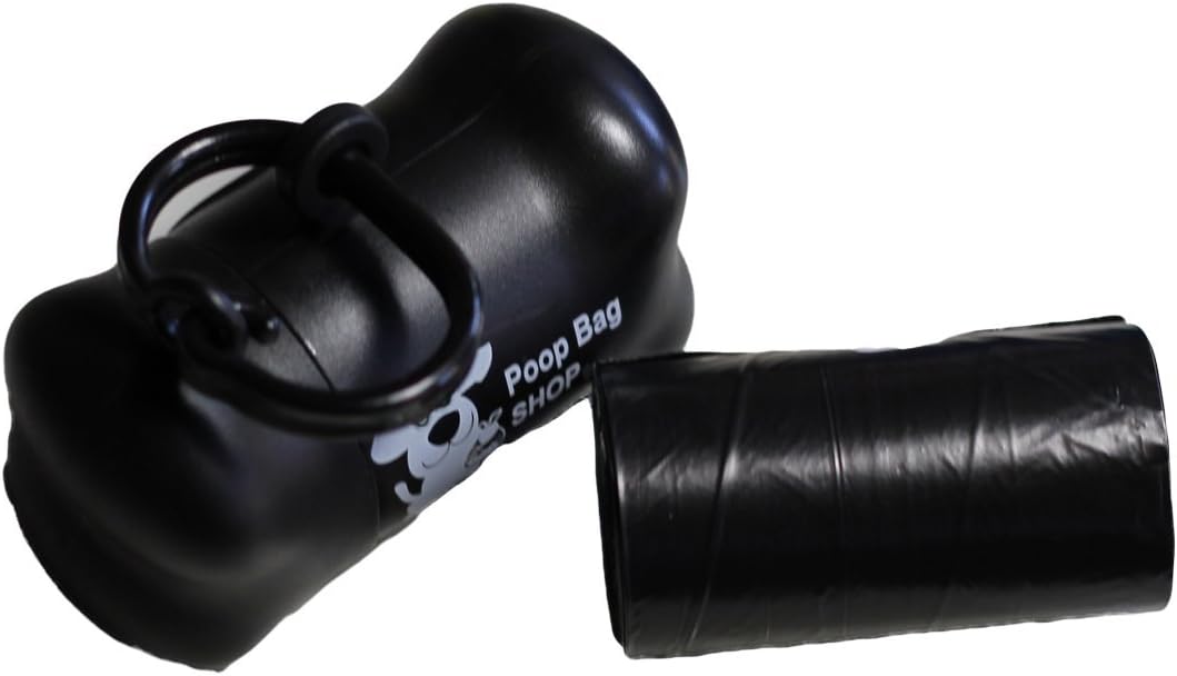 Pet Waste Poop Bags - 35 Refill Rolls with Poop Bag Dispenser - Blue - Black -700 Count