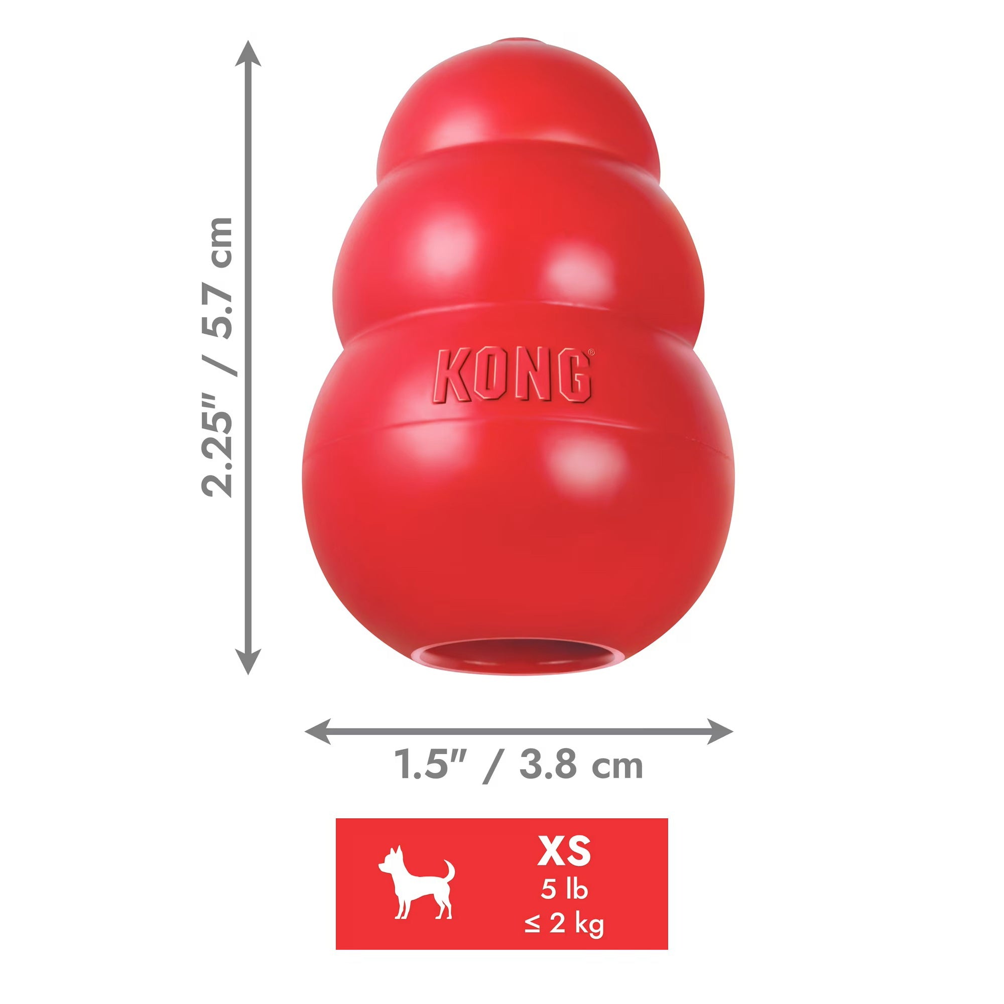 KONG Classic Rubber Dog Toy for Average Chewers