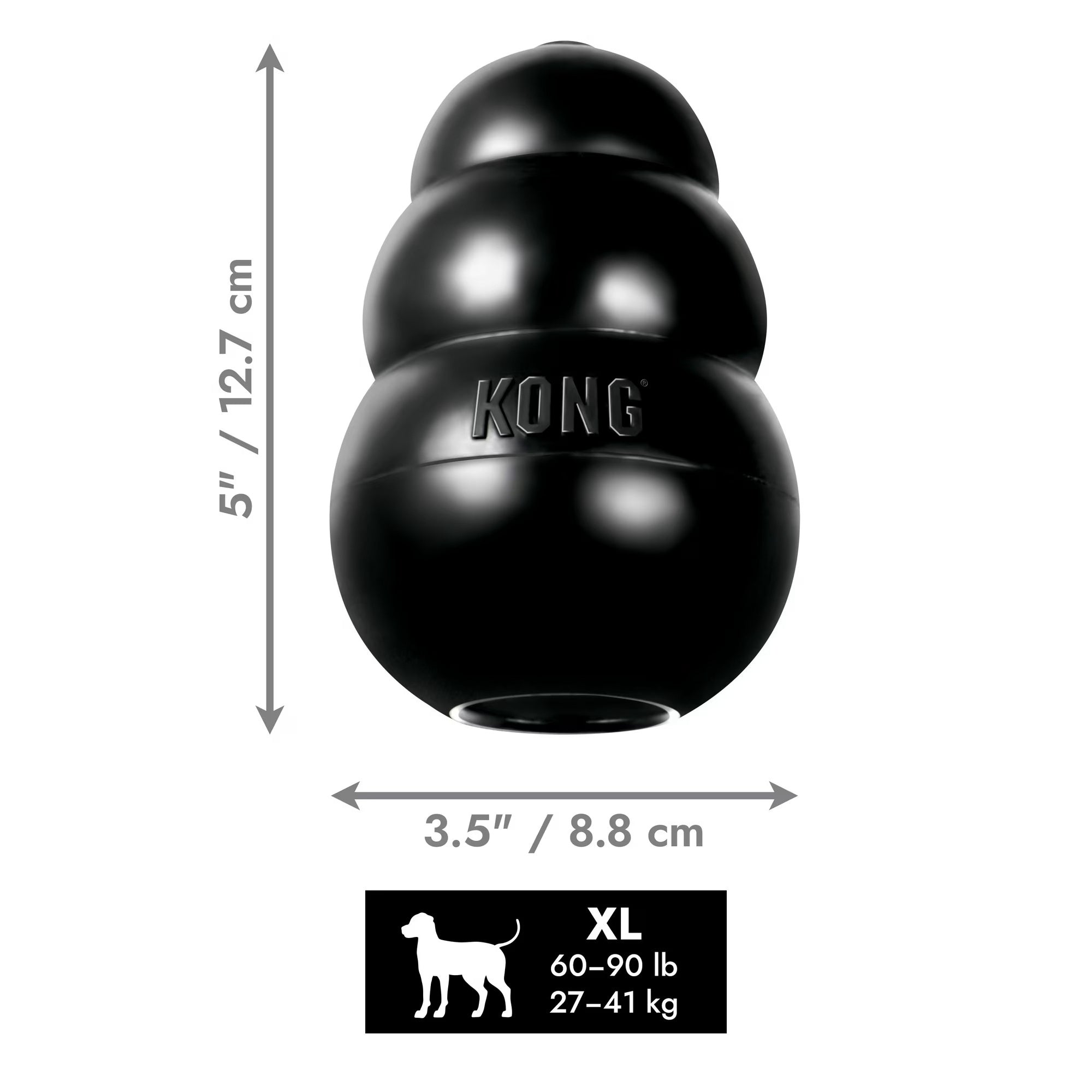 KONG Classic Rubber Extreme Dog Toy for Power Chewers