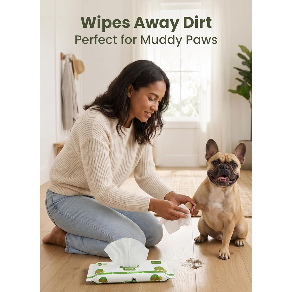Pogi’S Dog Wipes – Hypoallergenic Pet Wipes for Paws, Body & Butt – Cleaning & Hydrating, Fragrance Free, 400 Count