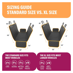 Waterproof Dog Car Seat Cover Hammock Nonslip Back Seat Protector