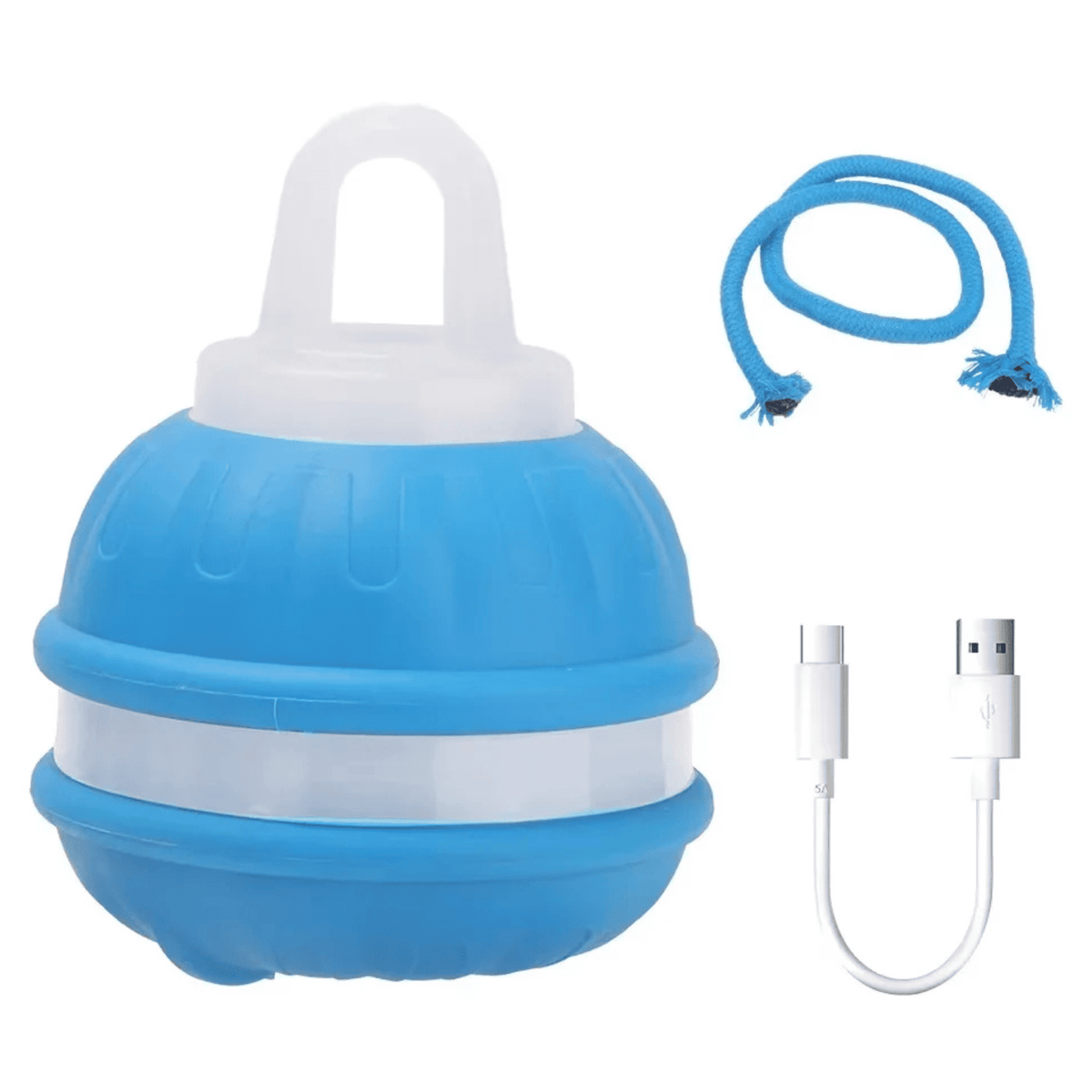 Automatic Rolling Smart Ball with Faux Tail, Rechargeable Electric Dog Toy with Motion Sensor