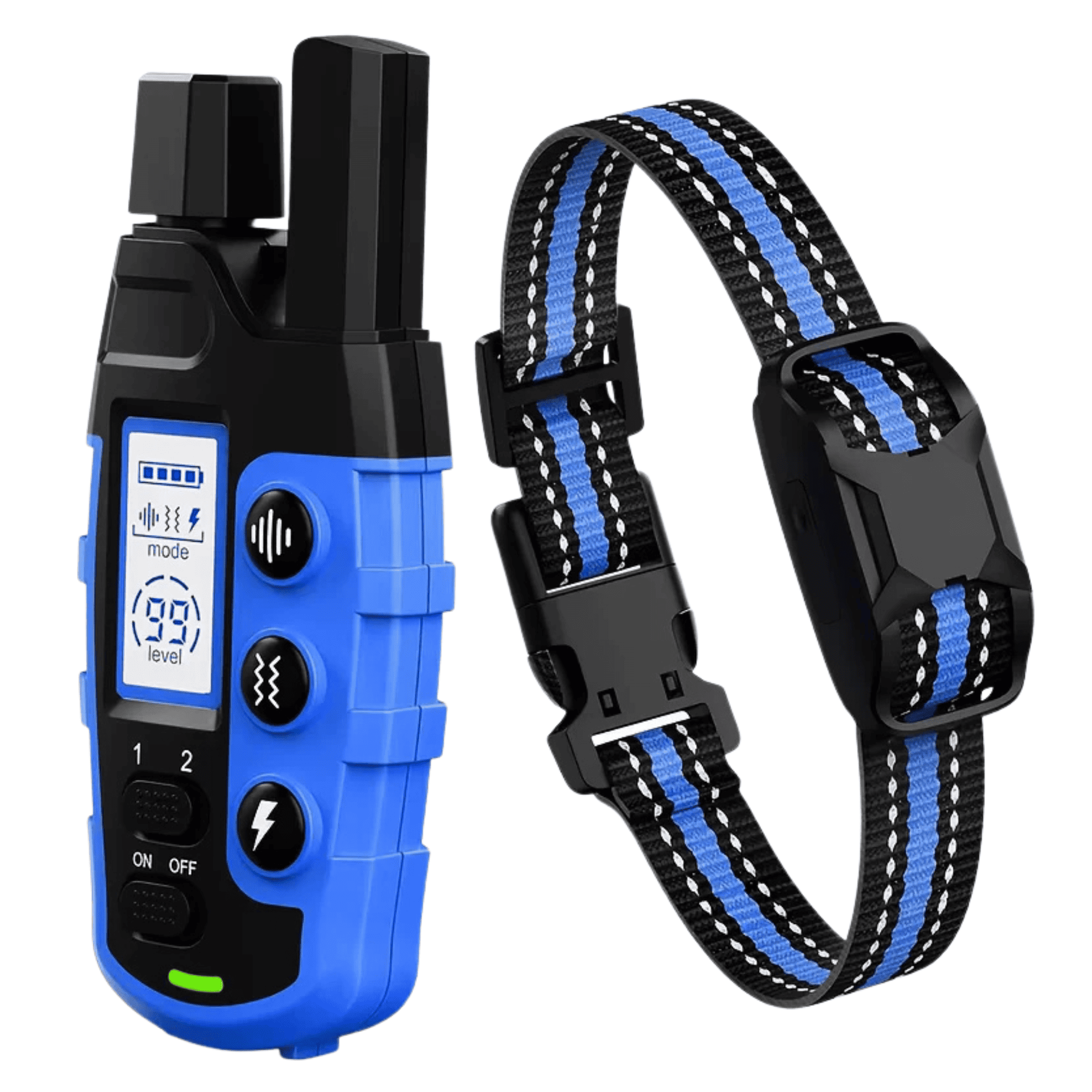 Waterproof Rechargeable Electric Shock Dog Training Collar with Remote