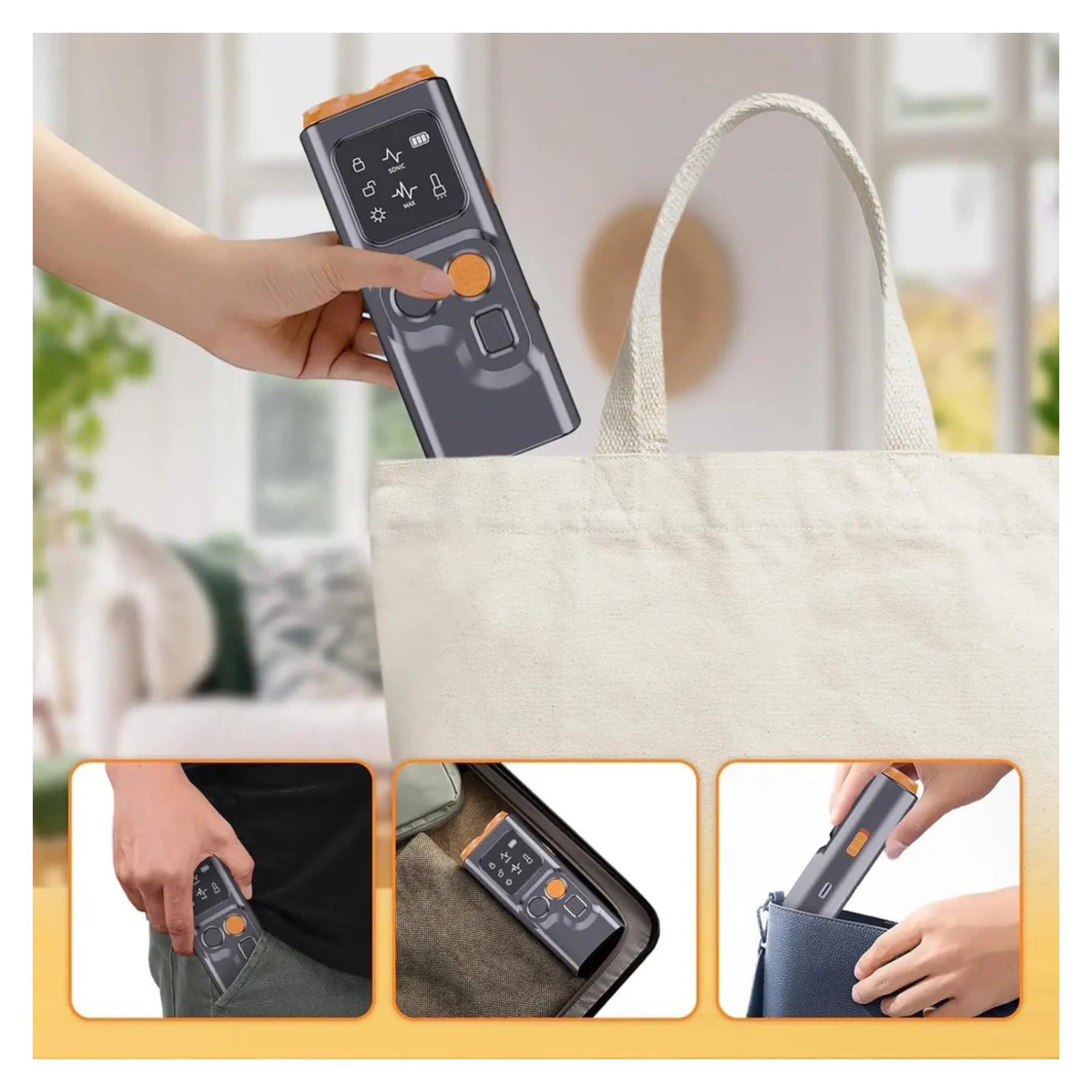 Ultrasonic Dog Bark Control Device with LED & HD Display