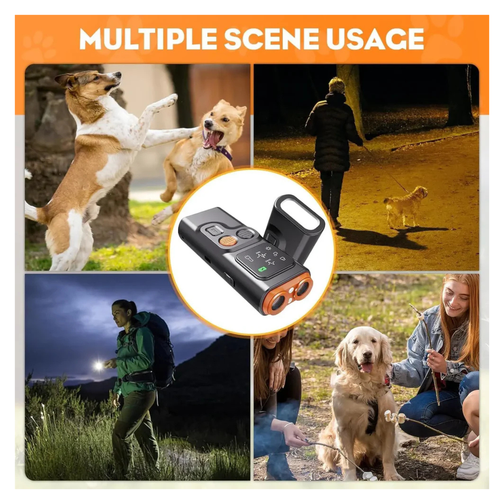 Ultrasonic Dog Bark Control Device with LED & HD Display