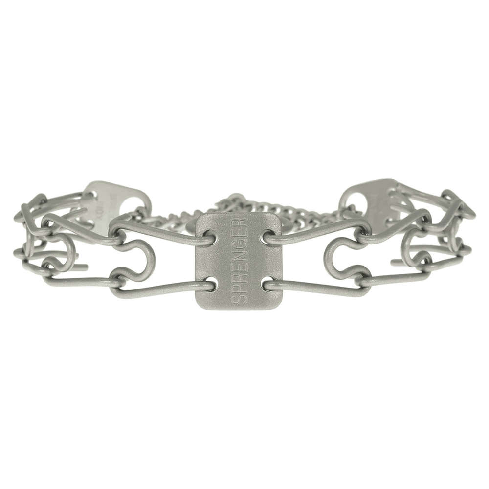 Matte Stainless Steel Dog Training Collar with Swivel D-Ring Scratch Resistant