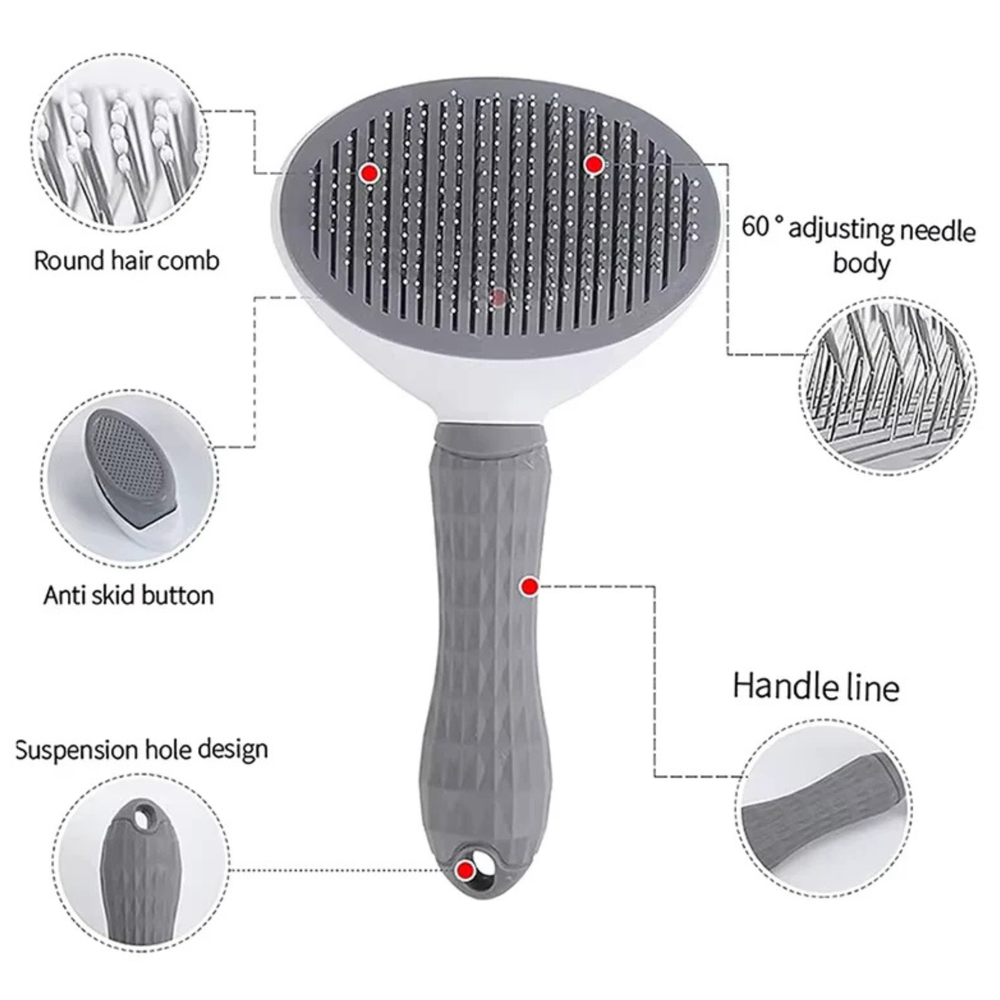 Dog Grooming Comb for Shedding Pet Hair Remover Brush for Dogs