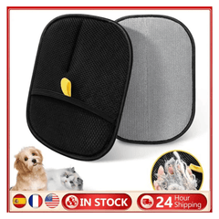 Pet Hair Remover Mitt Grooming Glove Easy Fur Removal for Long, Short & Curly Hair