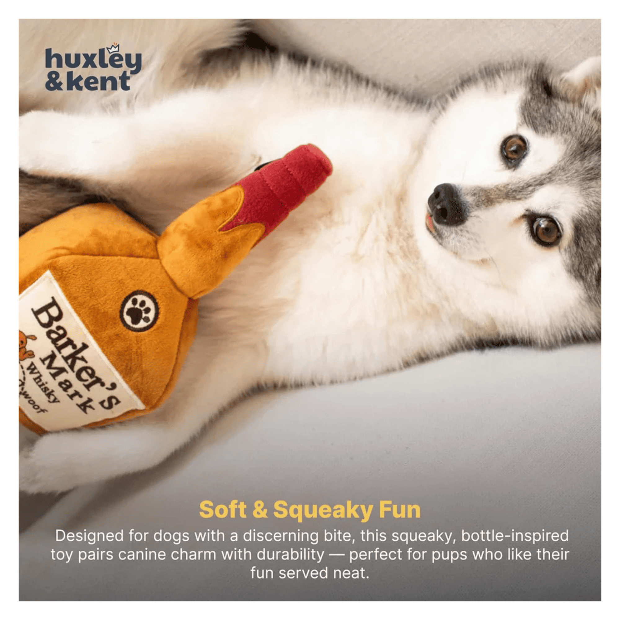Funny Squeaky Plush Dog Toy Durable Soft Stuffed Fetch Toy