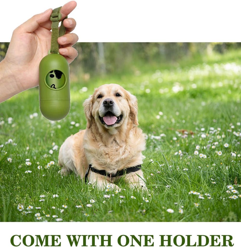 Dog Poop Bags - Extra Thick Leakproof Waste Bag with Dispenser for Doggy (Scented)
