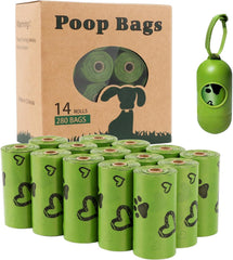 Dog Poop Bags - Extra Thick Leakproof Waste Bag with Dispenser for Doggy (Scented)